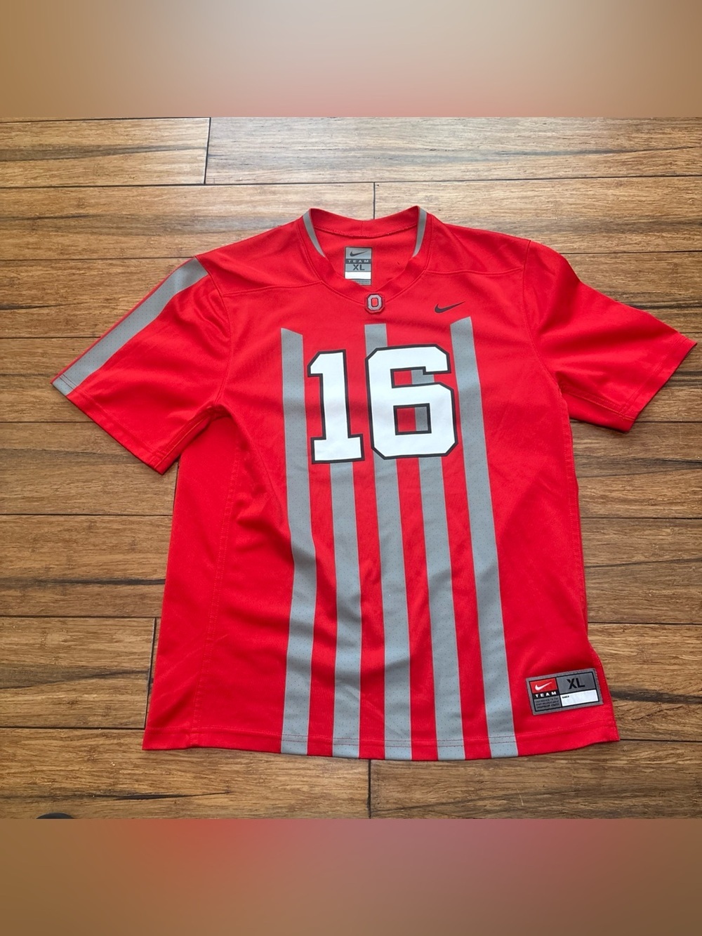 Nike Ohio State Buckeyes 1916 Throwback Jersey Youth Sz XL #16 Red Limited Rare